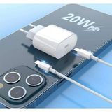 Lisa Butik Iphone 8/X/11/12 Pro Max & Üstü Modellere Uyumlu 20W Usb-C Power Adapter Type-C To Lightning Cable
