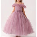 Lisa Kids 2-10 Yaş Gelinlik Abiye - 2 - 3 Yaş - Lavanta