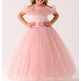 Lisa Kids 2-10 Yaş Gelinlik Abiye - Pudra - 2 - 3 Yaş
