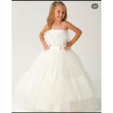 Lisa Kids Yeni Sezon 2-10 Yaş Çocuk Gelinlik Abiye - Krem