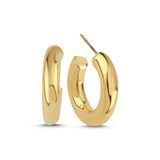 Lisa Lina Golden Mini Circle Hoops Halka Formlu Altın Kaplama Küçük Boy Küpe