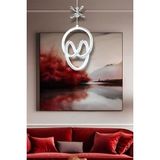 Lisandra White Chrome Tek Renk Modern Sarkıt LED Avize - Beyaz - Krom