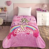 Lisanslı Barbie Sun Tek Kişilik Battaniye - Çok Renkli - 160 x 220 cm