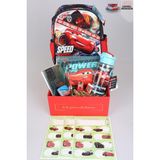 LİSANSLI CARS GIFT BOX 12 PARÇA ANAOKULU ÇANTASI,500 ML MATARA VE KIRTASİYE SETİ - Kırmızı