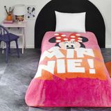 Lisanslı Disney Minnie Mouse Classic Tek Kişilik Battaniye - Renkli