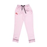 Lisanslı Düğmeli Saten Pantolonlu Pijama Takımı