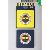 Lisanslı Fenerbahçe 2 Adet Bardak Altlığı Dekomus Cep Defteri Hediyeli - 1 - Lacivert