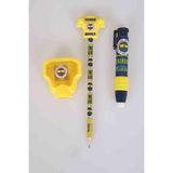 LİSANSLI FENERBAHÇE LİSANSLI OTOMATİK KALEMTRAŞ,ROKET SİLGİ VE FORMA SİLGİ TEPELİ KURŞUN KALEM SETİ - Lacivert - 1