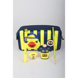 Lisanslı Fenerbahçe Yellow Collection Kalem Çantası,Top Başlıklı Jel Kalem,Forma Tasarım Kalemtraş,Silgi Tepeli Kurşun Kalem Seti - 1 - Lacivert
