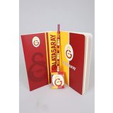 LİSANSLI GALATASARAY NOKTALI DEFTER,KURŞUN KALEM VE SİLGİ SETİ
