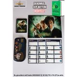 LİSANSLI HARRY POTTER KALEM ÇANTASI,BLOKNOT, ÇITÇIT DOSYA VE 24'LÜ OKUL ETİKETİ KIRTASİYE SETİ "DEKOMUS CEP DEFTERİ HEDİ