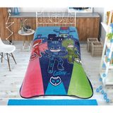 Lisanslı Pj Masks Move Tek Kişilik Battaniye - 160 x 220 cm - Renkli