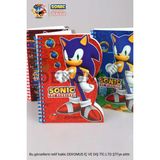LİSANSLI SONIC HOLOGRAMLI ÇİZGİLİ NOT DEFTERİ / BLOKNOT 80 YAPRAK - Mavi - 1