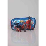 LİSANSLI SPIDERMAN KIRTASİYE SETİ KALEM ÇANTASI,VERSATİL UÇLU KALEM , ÇİFT BIÇAK Kalemtıraş , 0,7 MM UÇ
