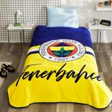 Lisansli Tek Kisilik Fenerbahce Sari Lacivert Battaniye