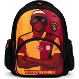 Lisanslı Victor Osimhen Figürlü 3 Bölmeli Okul Çantası - Su Itici Kumaşlı Sırt Çantası
