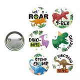 Lisanslı Yaka Çanta Rozeti Dinozor 6Lı