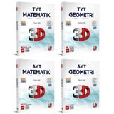 Lise 3D Yayınları 2024 Tyt Ayt Matematik Geometri Soru Bankası Seti 923977792