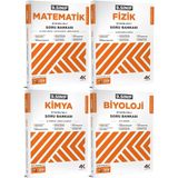 Lise 4K 2026 9. Sınıf Matematik + Fizik + Kimya + Biyoloji Soru Bankası Seti 4 Kitap 453976845