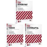 Lise 4K 2026 Ayt Edebiyat + Tarih + Coğrafya Soru Bankası Seti 3 Kitap 762958476