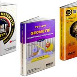Lise Miray 2024 Tyt Matematik + Geometri + Türkçe Soru Bankası Seti 3 Kitap 4732935073