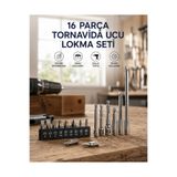 Lisinya 16 Parça Bits, Adaptör Ve Tornavida Ucu Seti - Lisn-UCZZZ16LIMATKAPUCUSET-7-3434-ER