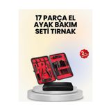 Lisinya 17 Parçalık Deri Kaplamalı Manikür Seti - Lisn-XUCZ17PARAMANKRSET-5-3434-ER