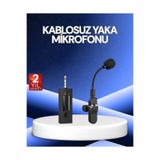 Lisinya 2.4 GHz Düşük Gecikmeli Kablosuz Ses Kayıt Mikrofonu - Siyah Lissn-XXUCZZZK35DMKROFON-5-3434-SVS