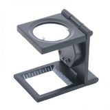 Lisinya 25X25 mm Full Çelik Kaplı Katlamalı Büyüteç TH9005B