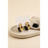 Lisinya 316L Çelik Gold Renk Siyah Halka Model Kadın Küpe - Lisn-6a7ed610a8934a75f00fcaa6-0808-ER