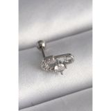 Lisinya 316L Çelik Gümüş Renk Zirkon Taşlı Toplu İğne Tragus Piercing LiisinNY-673f42339aeb8a5e0707902c-0808