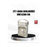 Lisinya 3’ü 1 Arada Mini Klima Fan USB Şarjlı, 7 Renk Gece Lambalı ve Nemlendirici - LisinyYYy-XUCZZZF9FAN-1-3434