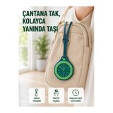 Lisinya Askılı Analog Saat Pantolon Kemer ve Çanta Aksesuarı Yeşil - Lissi-UCZZANTACHARM-3-2-3434-GR