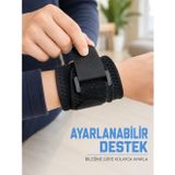Lisinya Bilek Destekliği Ayarlanabilir Çift Bantlı Cırtlı Sporcu Bilekliği - Lisinya