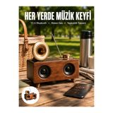 Lisinya Bluetooth Hoparlör Ahşap Klasik Retro Gramofon Bluetooth Müzik Kutusu - LISsI-1509603-Yldz