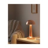Lisinya Bronz Dokunmatik Masa Lambası 3 Renk LED Şarjlı Kablosuz USB Çıkışlı - Lisn-UCZZZMANTARGOLD-6-3434-ER