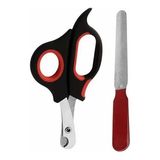 Lisinya Büyük Boy Törpülü Kedi Köpek Tırnak Makası 14 Cm-14 cm Kırmızı