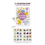 Lisinya Çıkartmalı Boyama Kitabı 2 Yaş +