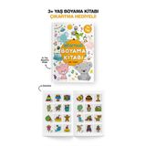 Lisinya Çıkartmalı Boyama Kitabı 3 Yaş +