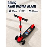 Lisinya Çocuklar İçin 3 Tekerlekli Scooter Ayarlanabilir Gidonlu Eğlenceli Sürüş Aracı - Lisinya