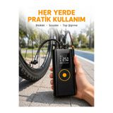 Lisinya Çok Amaçlı Dijital Lastik Pompası Araç Bisiklet Top Uyumlu Yeni Nesil - Lisn-UCZZZST5537-7-3434-ER