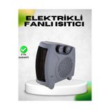 Lisinya Fanlı Elektrikli Isıtıcı Termostatlı Güvenli Yanmaz Plastik Gövde LisinNnY-a-UCZZZBF20BLACKISITICI-3434