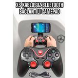 Lisinya Game Stick Android Uyumlu Gamepad X3 Standlı Oyun Kolu Bluetooth Bağlantılı - Lisn-X3GAMEPAD2-3434-ER