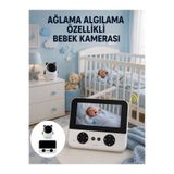 Lisinya Gece Görüşlü Güvenli Bebek Monitörü 720P HD Görüntü Yeni Nesil - Akıllı Kamera LsinYy-UCZZZC5XBEBEKKAMERAA-10-3434