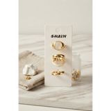 Lisinya Gold Renk Pirinç 3'lü Vintage Kadın Yüzük Kombini BYK4292 - Lisssi-6a8d5415d6979241650a6d84-0808-VR