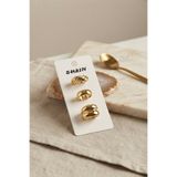 Lisinya Gold Renk Pirinç 3'lü Vintage Kadın Yüzük Kombini BYK4296 - Lisn-6a8d542b418080290b006925-0808-ER