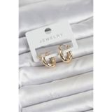 Lisinya Gold Renk Pirinç Halka 15 mm Kadın Küpe - Lisn-69ef2639228421964c015336-0808-ER