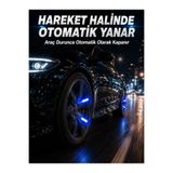Lisinya Hareketle Yanan LED Sibop Işığı 4'lü Araç Lastik Lambası - Lisn-UCZZ4LSBOPIIK-3-3434-ER