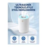 Lisinya Hava Nemlendirici Ultrasonik Aroma Difüzör 7 Renk LED Işıklı Gece Lambası - Lisn-UCZZZPDPGK7NEMLENDRC-1-3434-ER