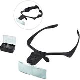 Lisinya -Işıklı Gözlük Büyüteç - 5 Farklı Lens 9892B ( Lisinya )